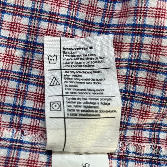 Carhartt Work Shirt Mens Medium Red Plaid Button Up Long Sleeve Outdoor Casual - Picture 7 of 9